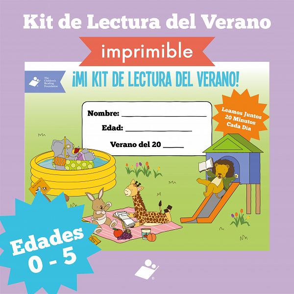 Kit de Lectura del Verano<br><strong>para Niños de  0 a 5 Años</strong>